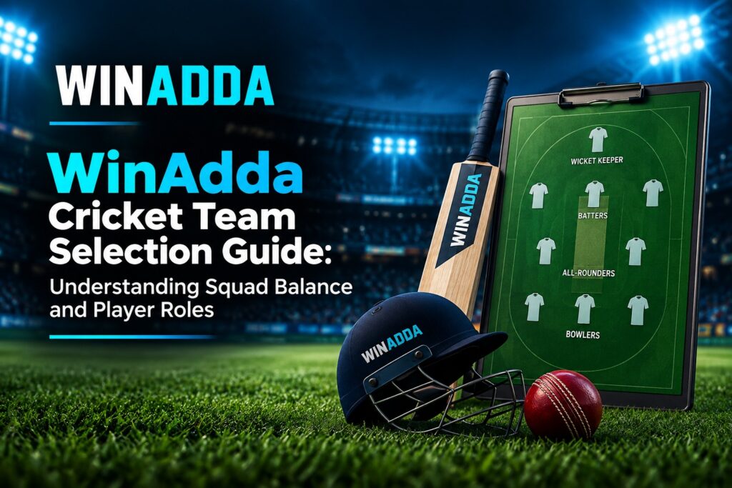 WinAdda Cricket Team Selection Guide: Understanding Squad Balance and Player Roles